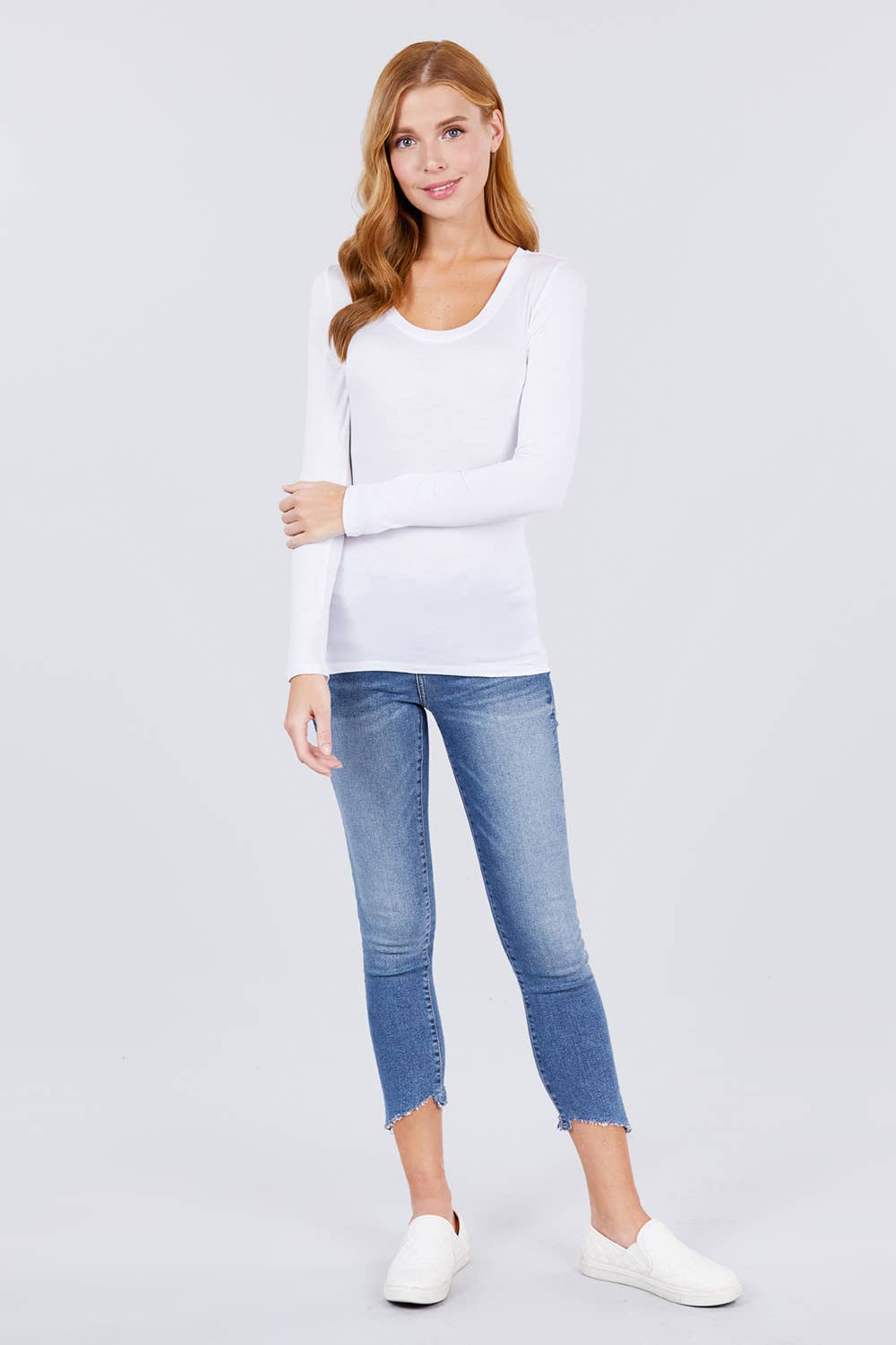 Active Basic | Active USA - Wholesale Knit Top - Women's - Long Sleeve Round Neck Top11