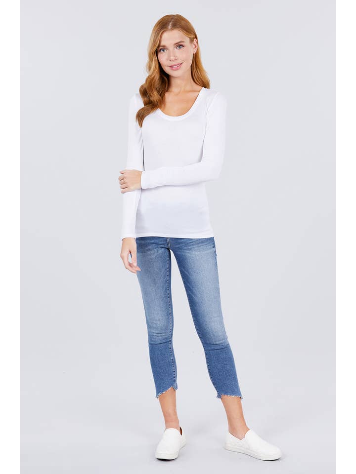 Active Basic | Active USA - Wholesale Knit Top - Women's - Long Sleeve Round Neck Top11
