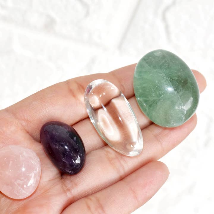 Soothing Crystals - Wholesale Spiritual Stone/Crystal - Tumbled Crystals Kit | PISCES | Stones Gift | Zodiac Set6