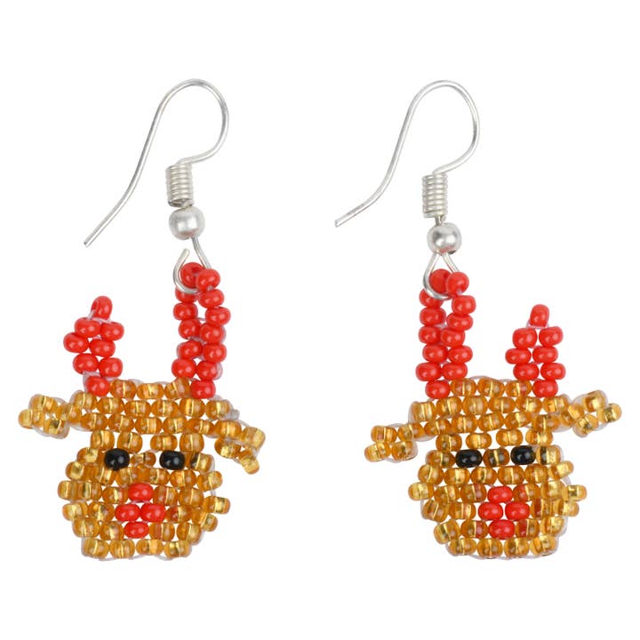 Reindeer Earrings for wholesale by Bamboo Trading Company