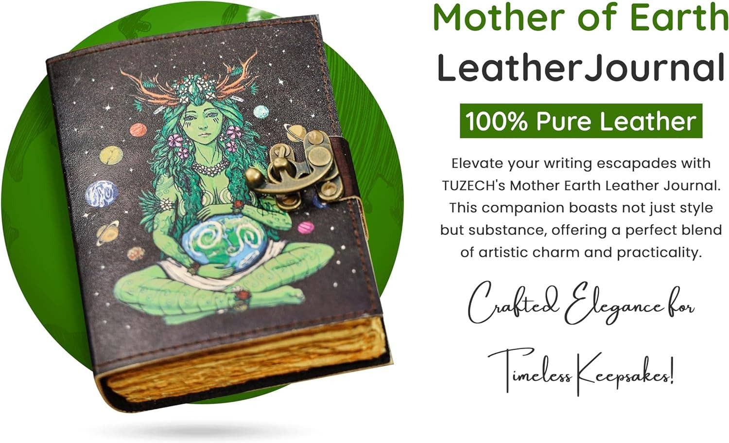 Tuzech Leather – wholesale Journal och dagbok – TUZECH läderklätt anteckningsbok med grimoirestil och ojämna kanter för män och kvinnor65
