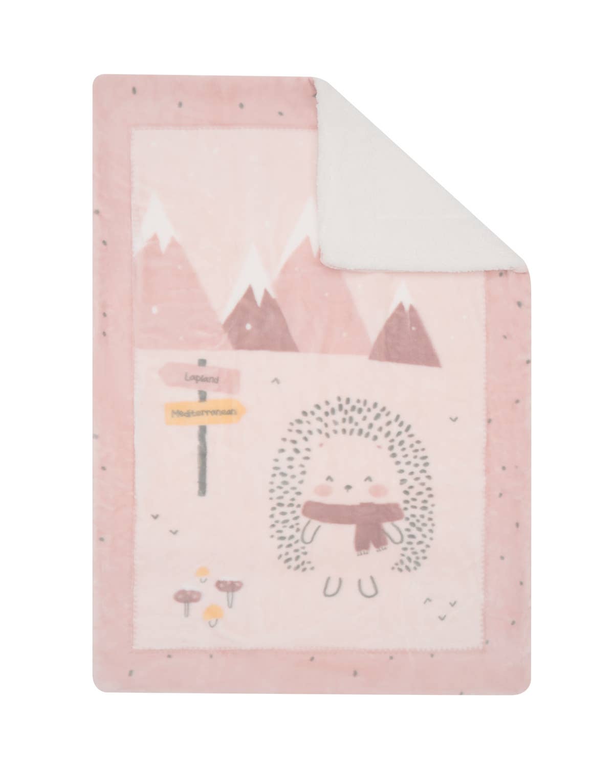 Kika Group Ltd. – wholesale Filtar – Barn och baby – Supermjuk Sherpa-filt 80x110 cm Hedge-Hugs0