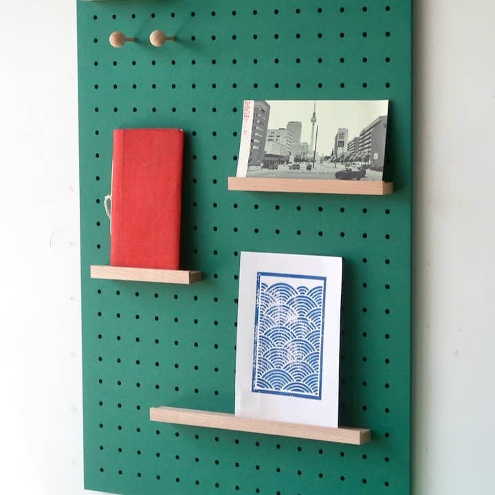 AIRE – wholesale Wall-mounted shelf – Wooden frame for Pegboard and book display2