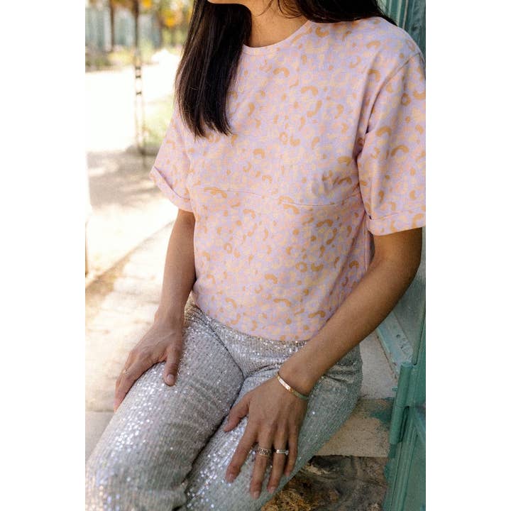 Graou Lilac Nursing Crop T-shirt for wholesale on Faire4