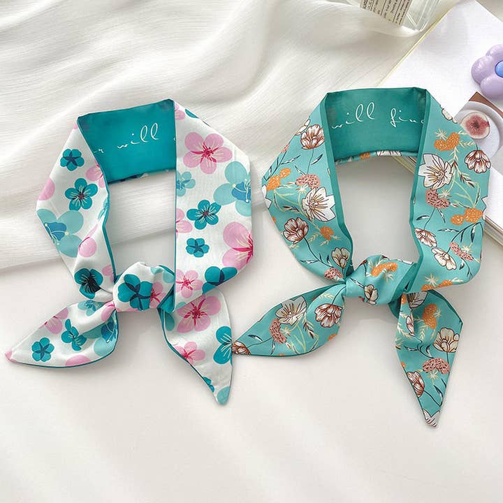 ACCITY - Wholesale Scarf - Women's - BLUE TIE BAG SOUVENIR RIBBON SCARF_CWASC071612