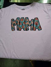 floral mama shirt for wholesale by ZG Customs LLC