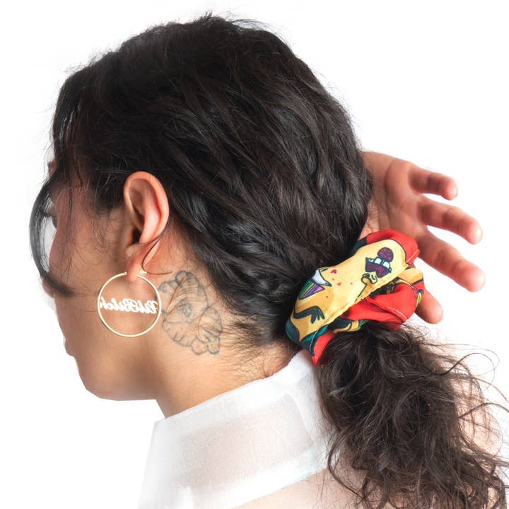 Klassisches Haargummi aus Seidensatin von Debutante für den Großhandel von Bella Bonita Designs