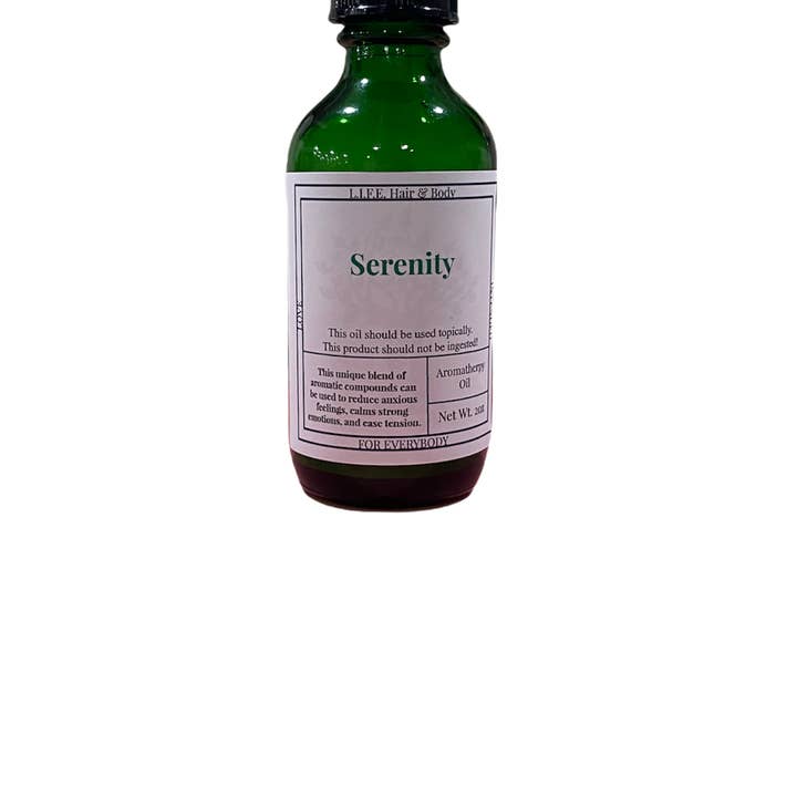 Olio per aromaterapia Serenity per la vendita all'ingrosso da parte di L.I.F.E. Hair & Body