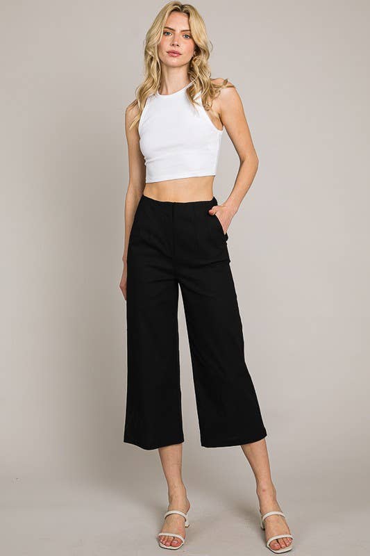 Lemon Tree - Wholesale Pants - Women's - Cotton Wide Culotte Pants2