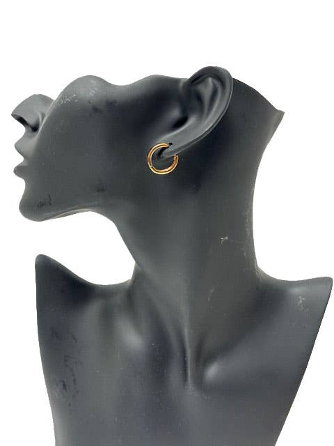 Goud Metalen buisvormige hoepel voor dames, modieuze elegante oorbellen voor groothandel op Faire1