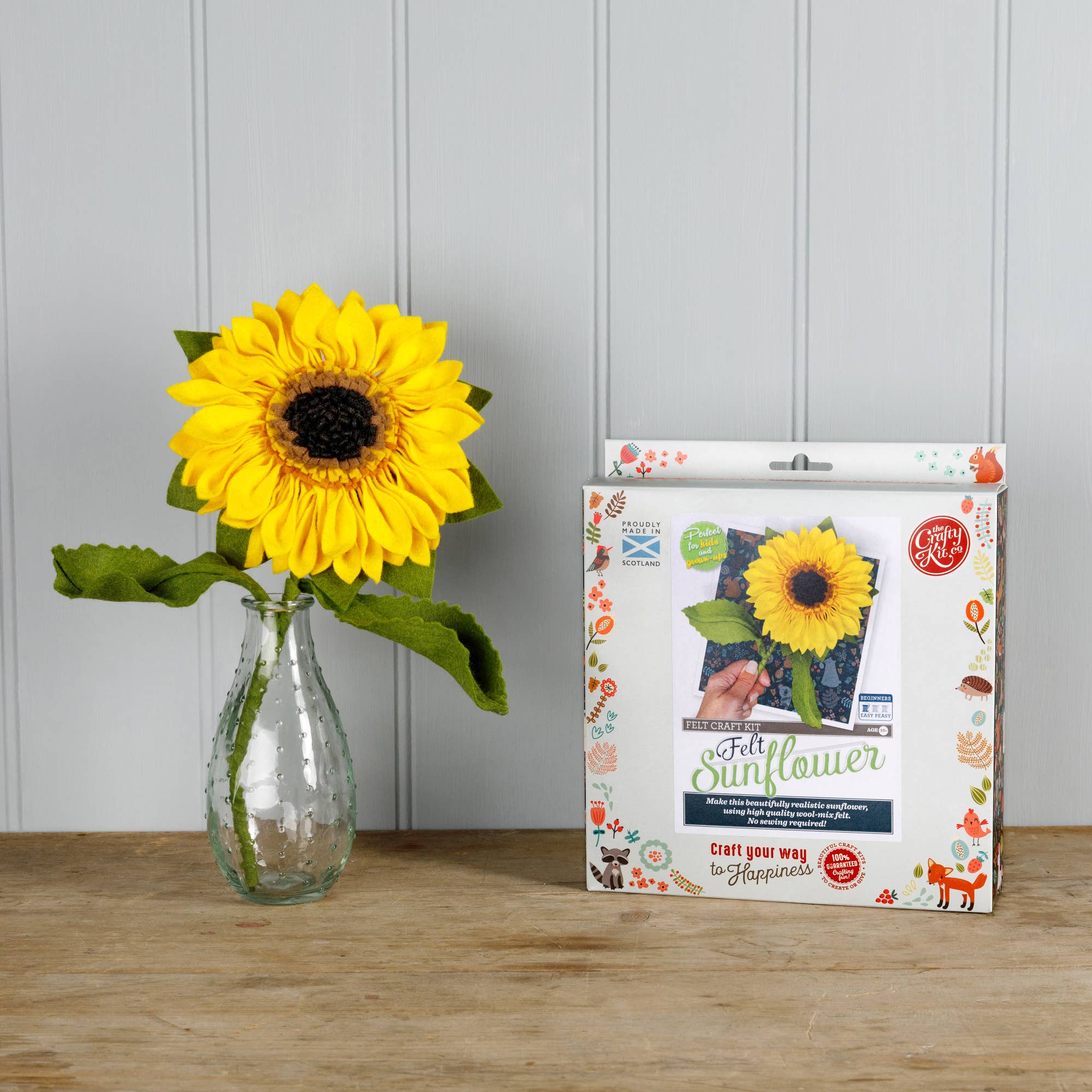 The Crafty Kit Company – wholesale DIY craft kit – Felt Sunflower Flower Craft Kit6