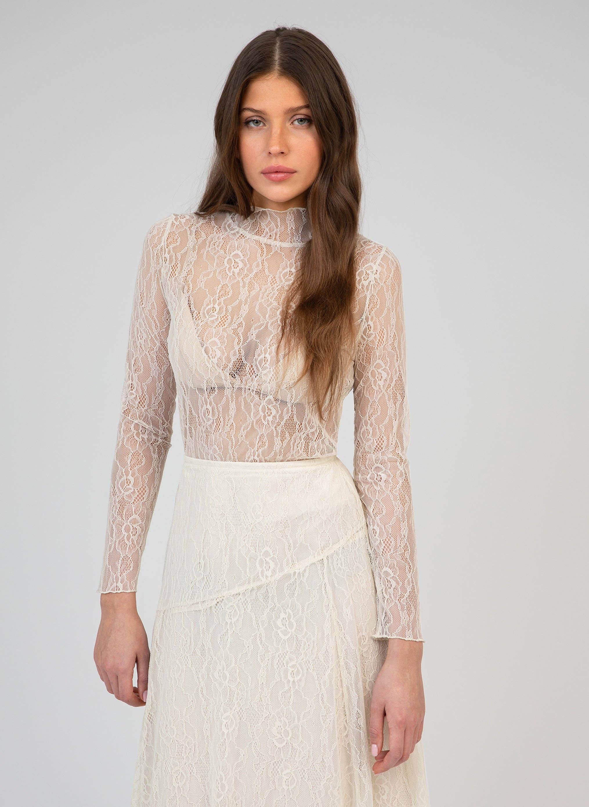 An'ge - Wholesale Knit Top - Women's - TOP ALIBELY ecru1