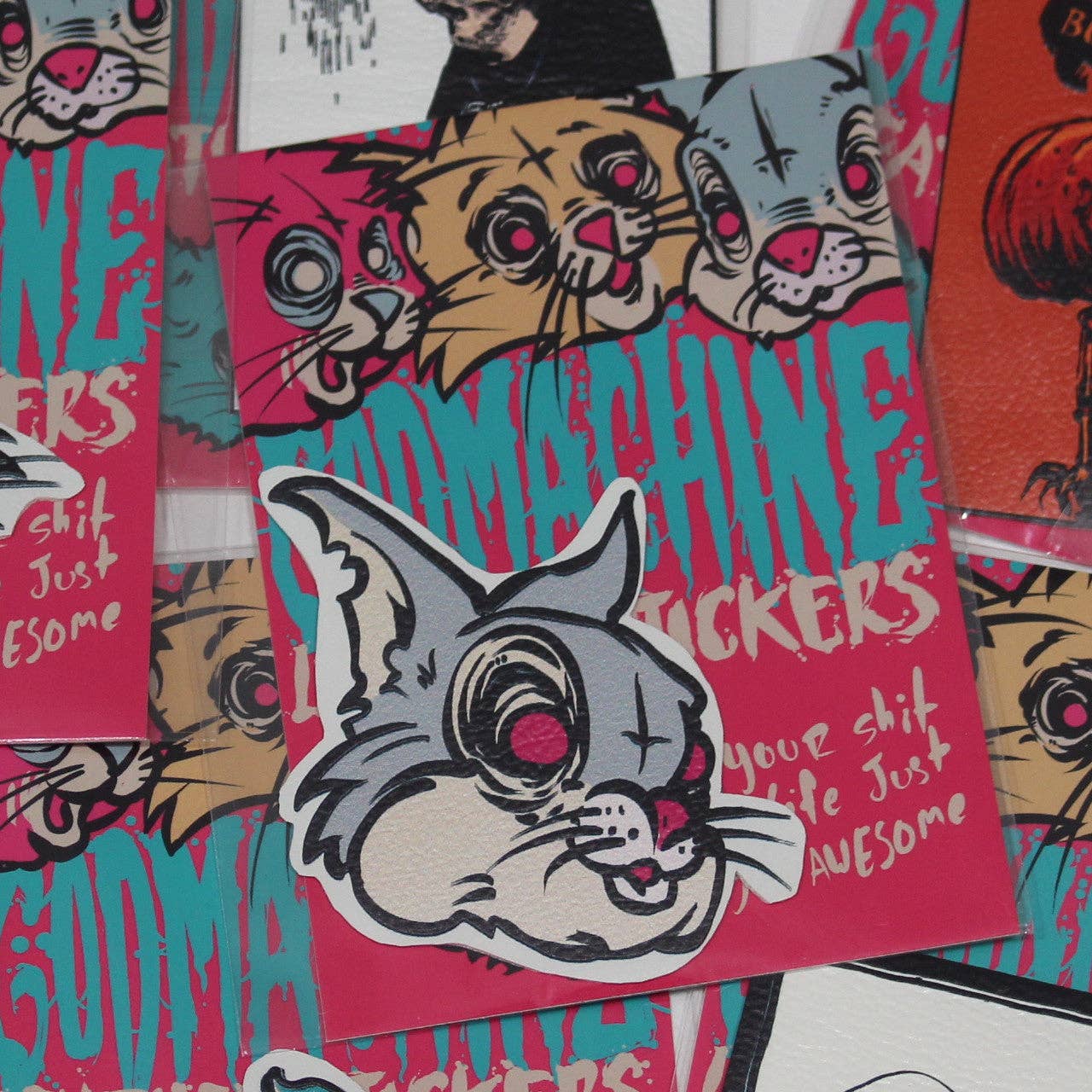 Godmachine - Wholesale Sticker - Leather Look Sticker Patch Assorted Designs6