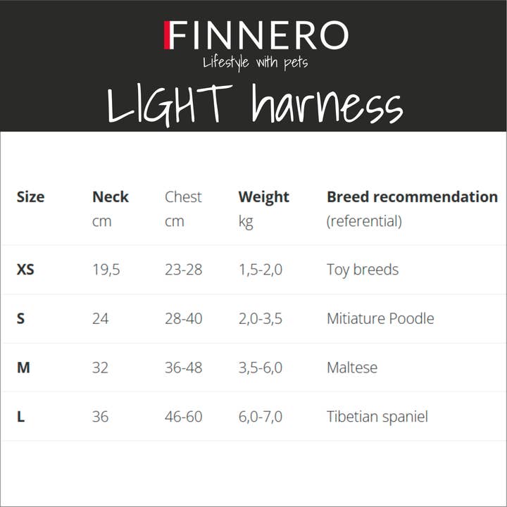 FINNERO - Wholesale Pet Harness - Dog - FINNERO LIGHT Reflective Harness For Pets, 4 Colors19