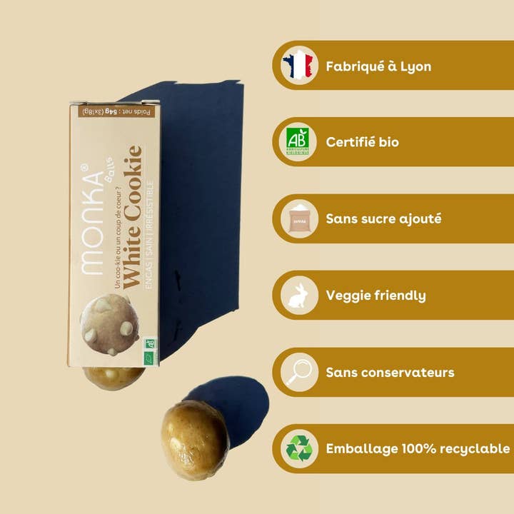 Monday Box - Wholesale Cookie - Monka Balls - White Cookie x12 boxes2