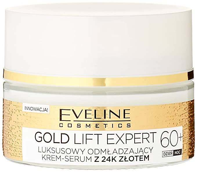 Eveline Cosmetics - Vente Concentré/sérum pour le visage - Sérum crème rajeunissant Gold Lift Expert avec or 24 carats 60+3