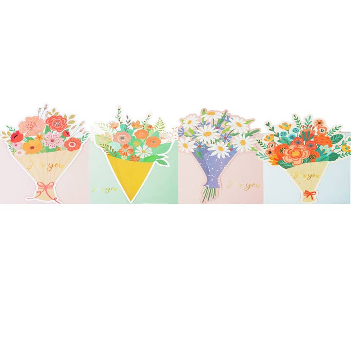Angels Craft - Vendita all'ingrosso Buste regalo - Borsa Everyday - Colori pastello con bouquet floreale