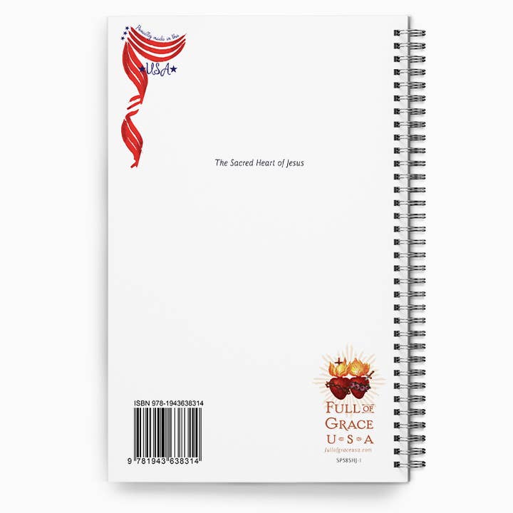 The Retro - a Full of Grace USA Company - Wholesale Journal/Diary - Sacred Heart of Jesus/Bouasse Journal
