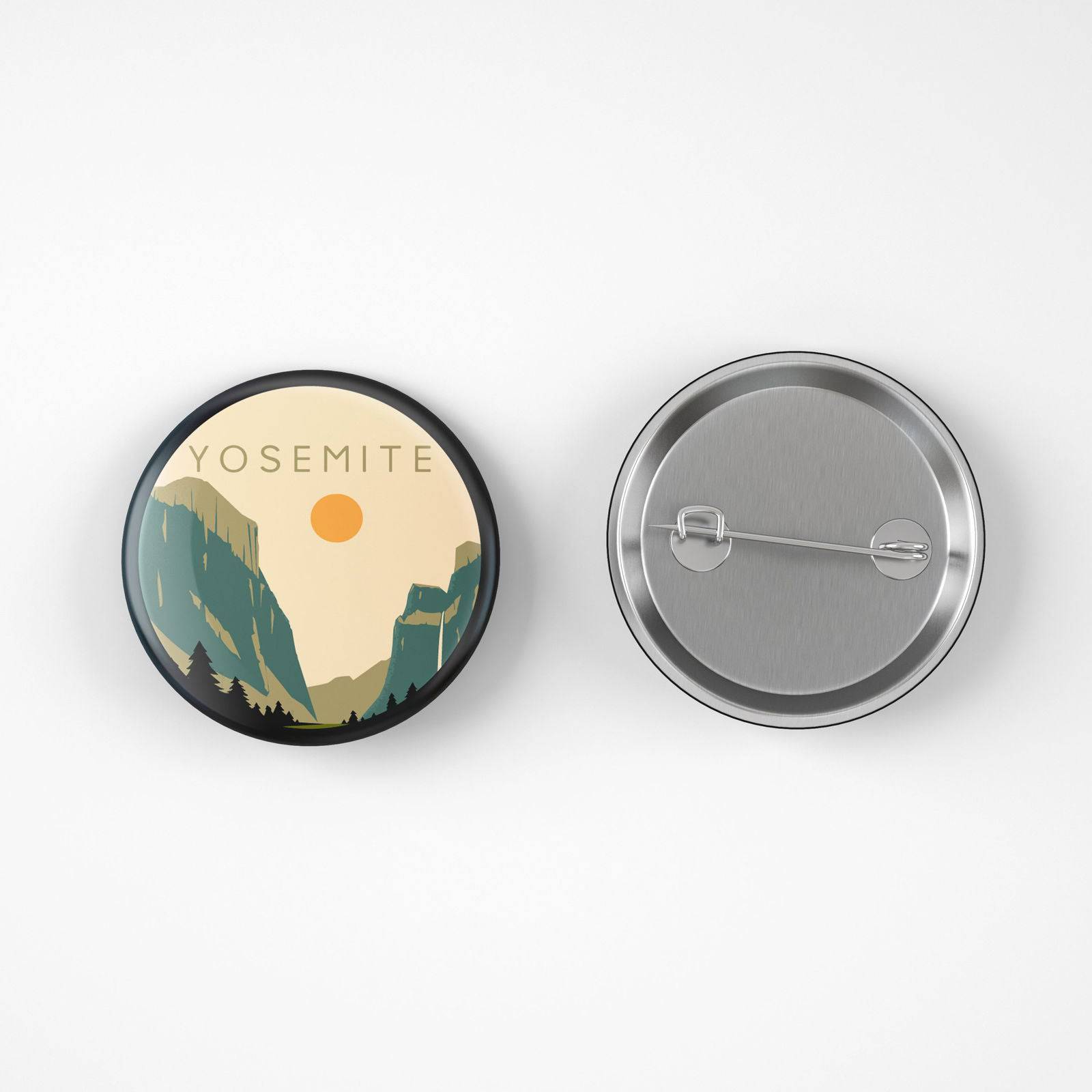 Albion Mercantile Co. - Wholesale Lapel Pin/Button - Yosemite National Park Button Pin1