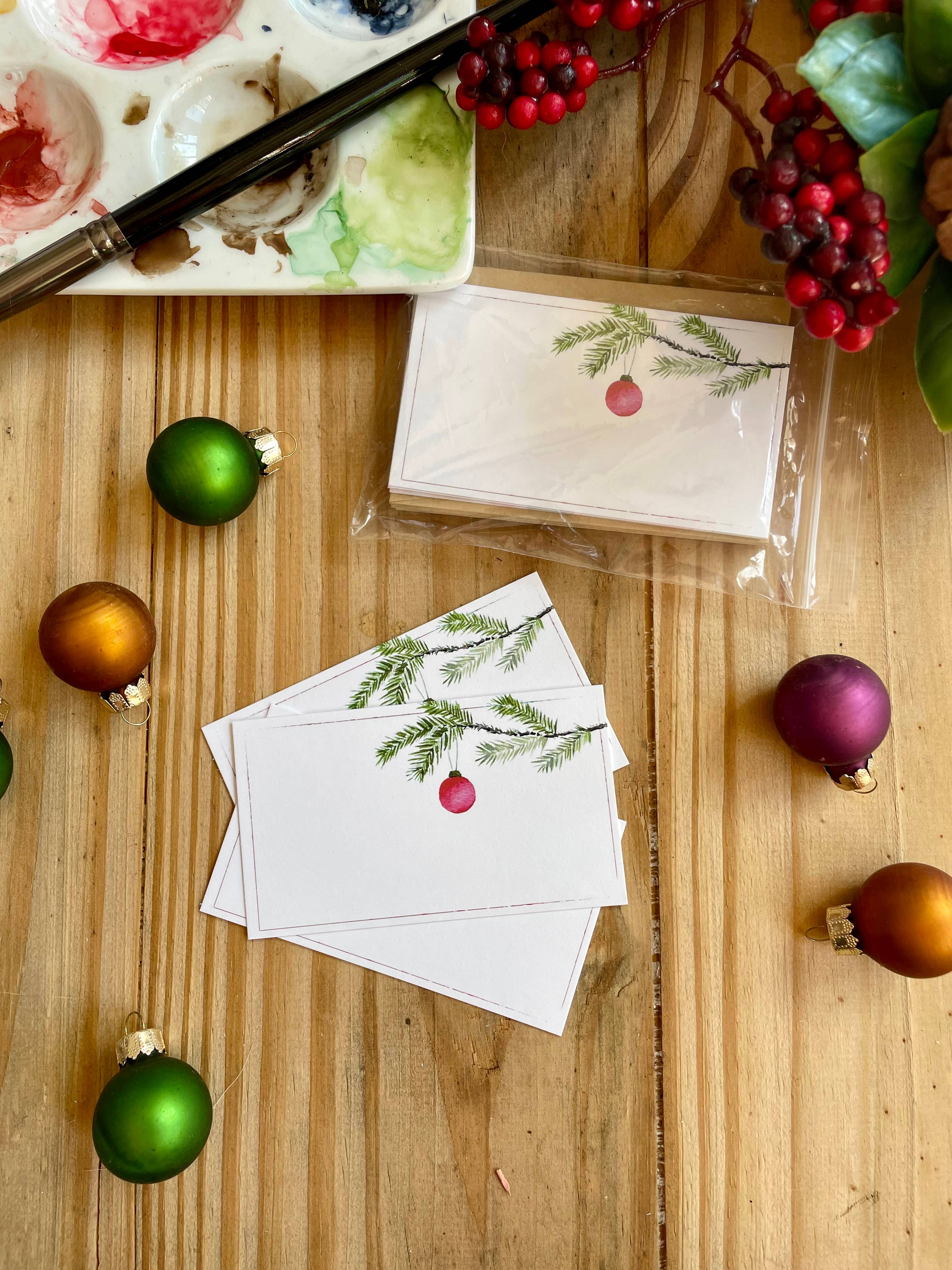 Mini Messages Studio - Wholesale Stationery/Notecard Set - Bough Mini Messages Set