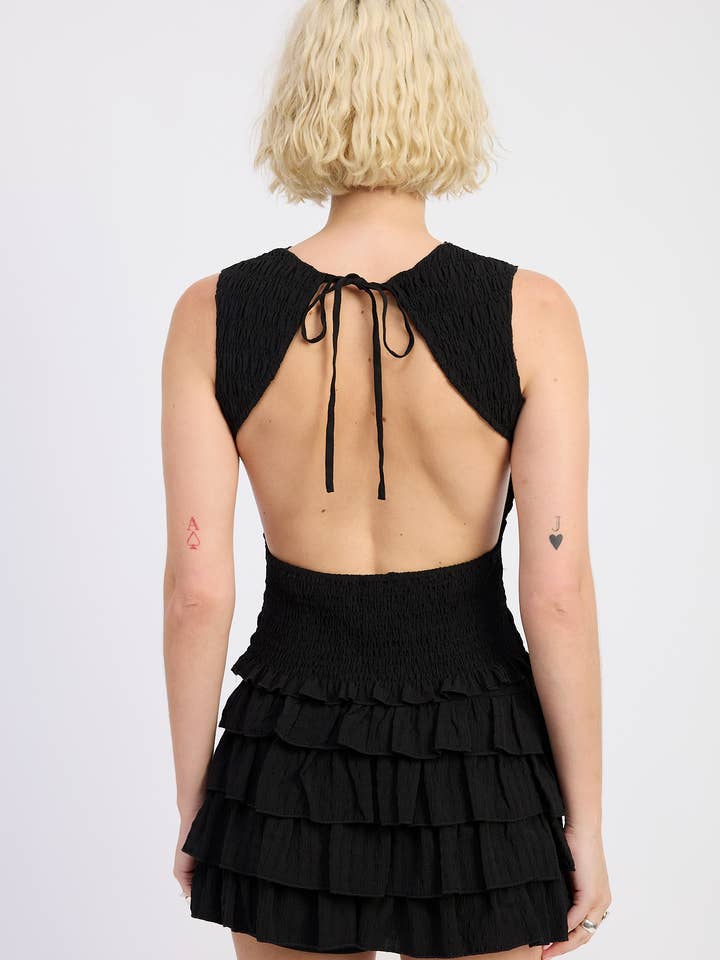 Emory Park - Wholesale Blouse - Women's - SMOCKED SLEEVELESS TOP WITH OPEN BACK13