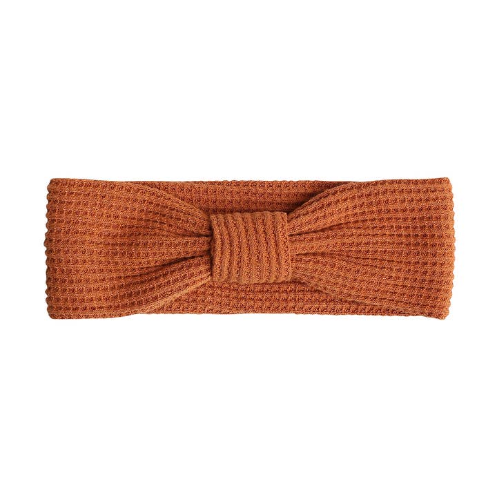 Baby turban headband rust for wholesale by Le enfant