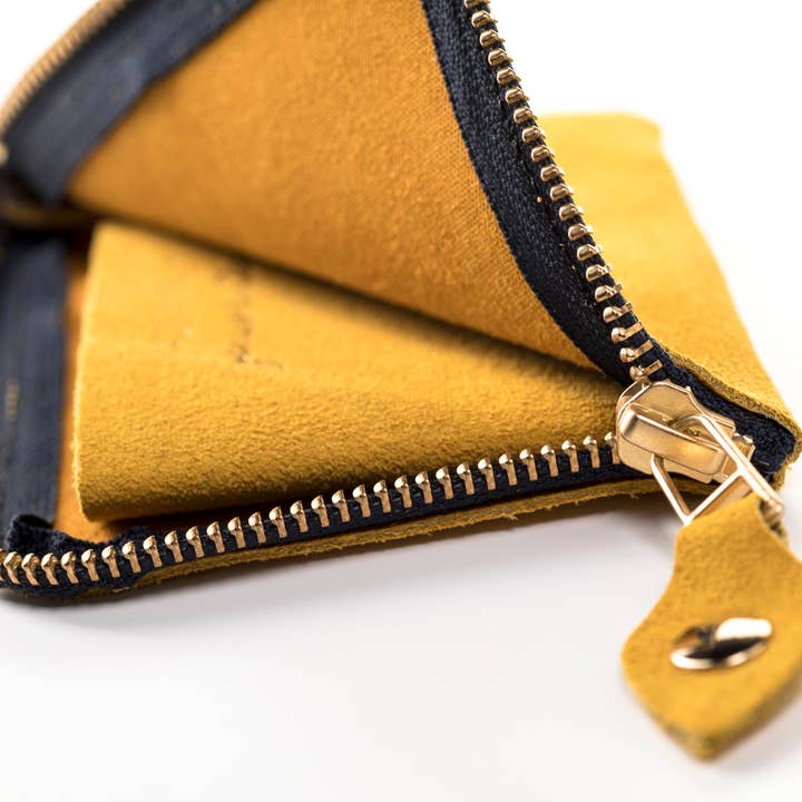 Frankinelli - Wholesale Wallet - Women's - Mustard Suede Wallet