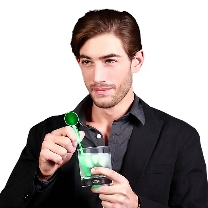 Blinkee.com, LLC - Wholesale Drink Stirrer - Green Cocktail Party Light Up Swizzle Stick Drink Stirrer