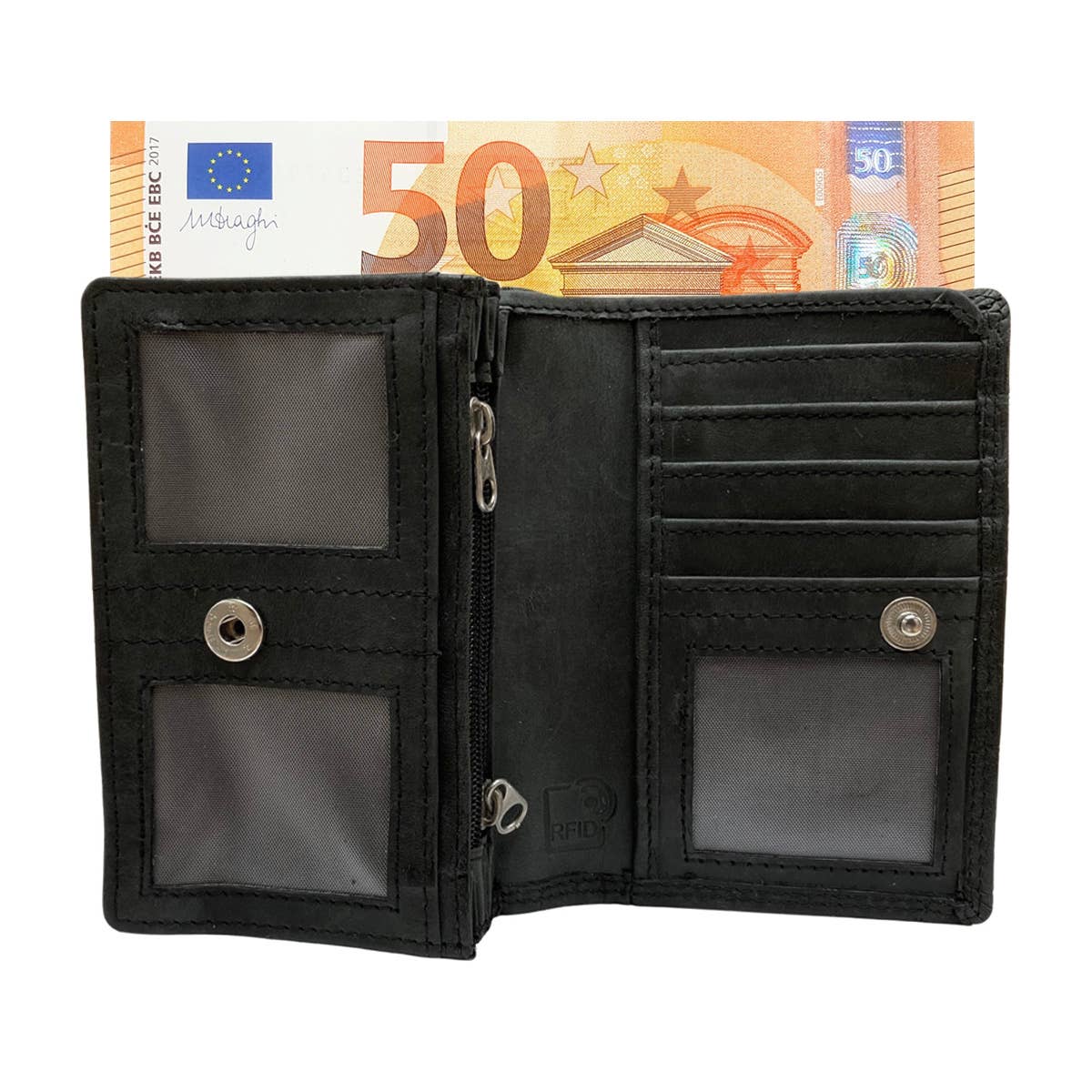 Arrigo - Wholesale Wallet - Women's - Leather Wallet ladies - Buffel Leather Croco Print Compact4