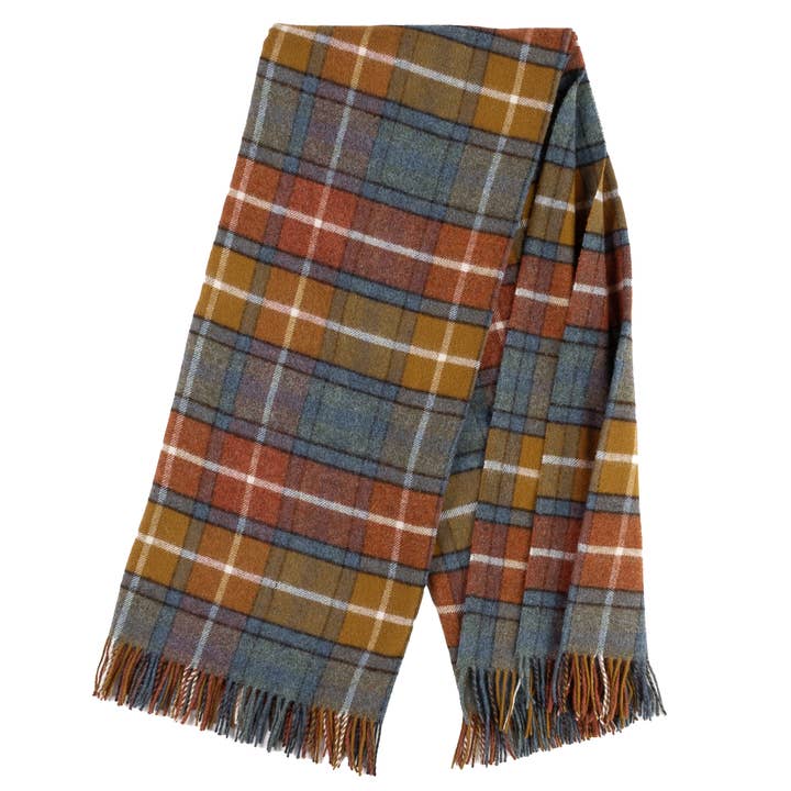 Prince of Scots - Wholesale Throw blanket - Highland Tweeds Shetland Lambswool Throw - Antique Buchanan3