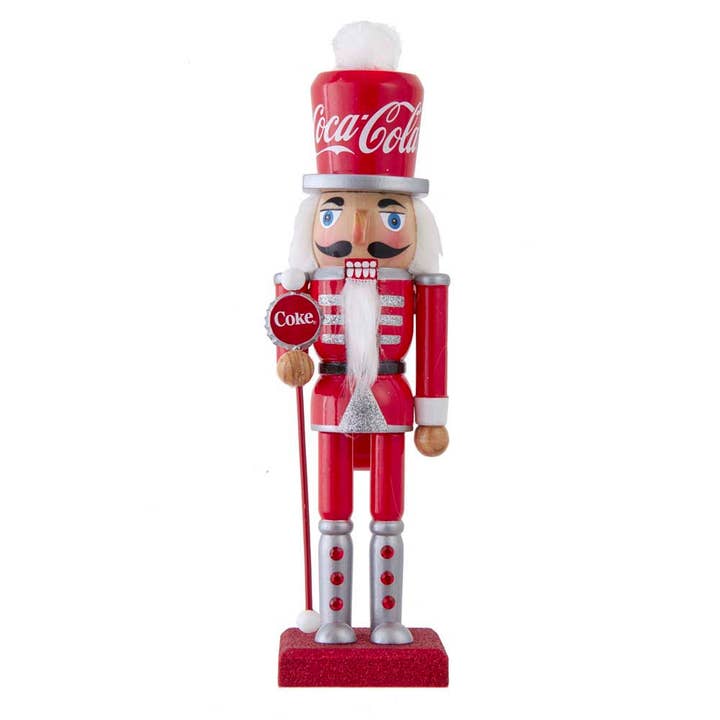10"WOODEN COCA-COLA NUTCRACKER for wholesale by Kurt S. Adler, Inc.