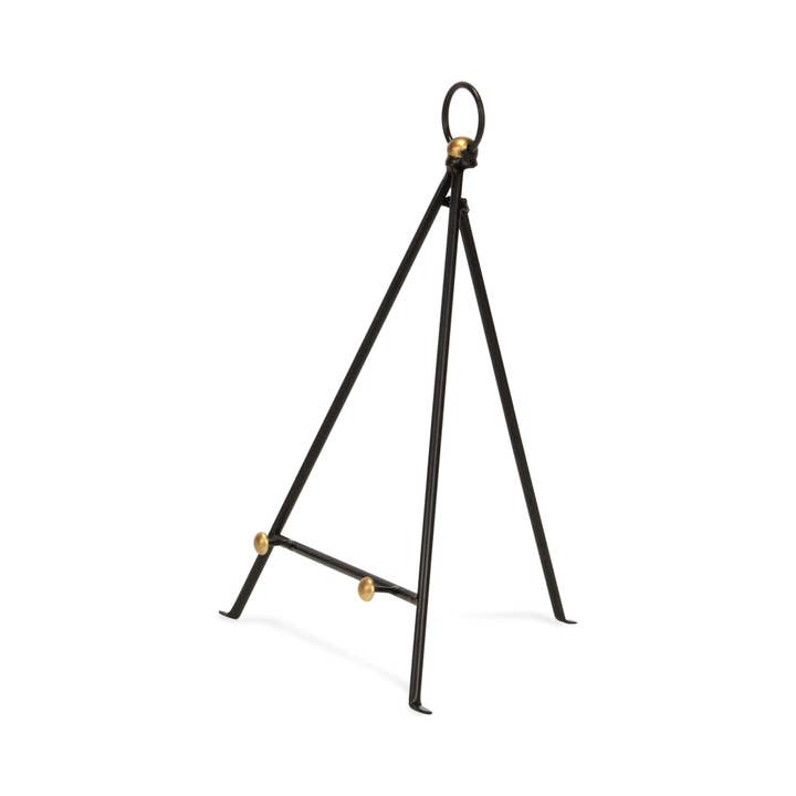 Cheungs Home Decor - Wholesale Easel - Axia Triangular Mini Table Easel | Gold Accents | Black