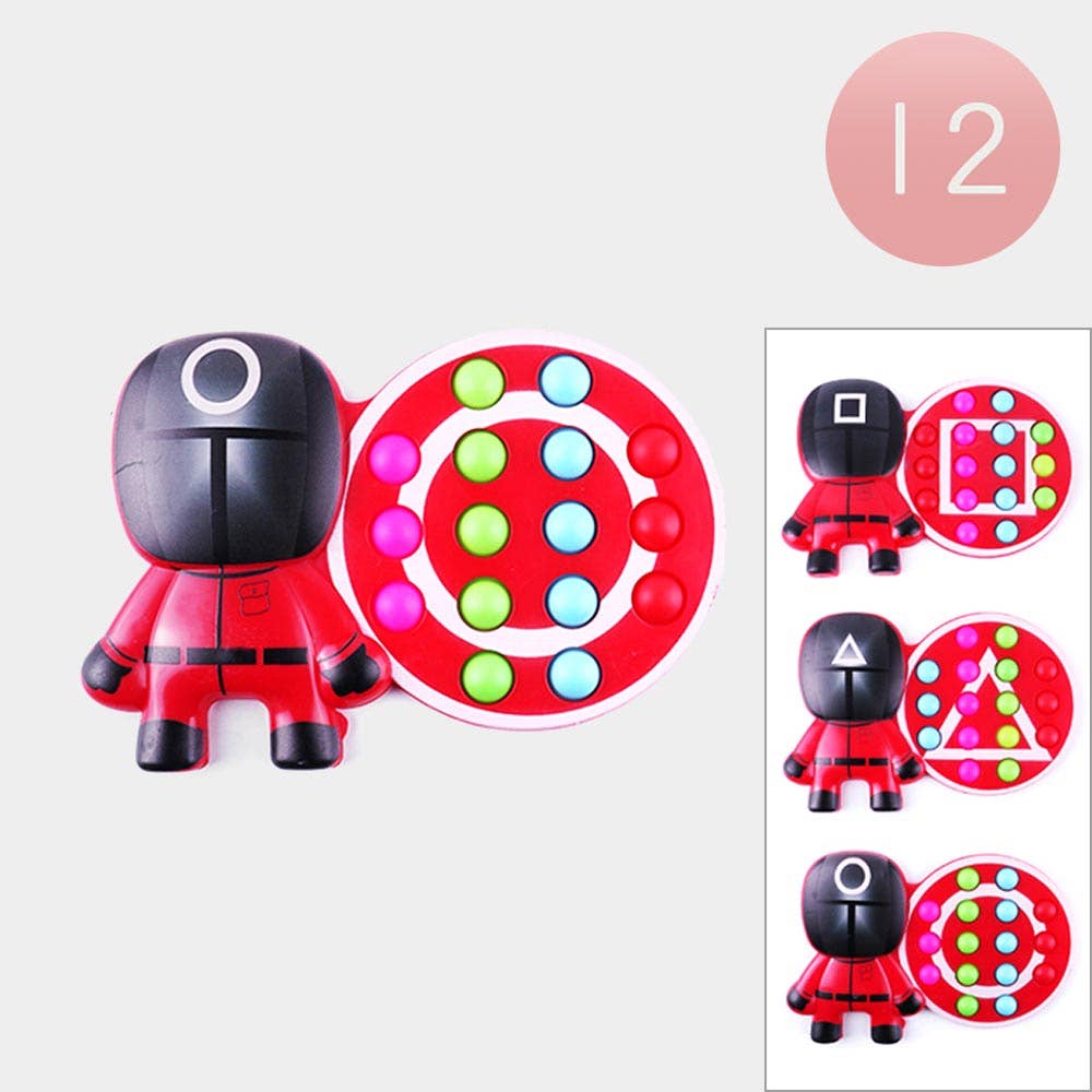 Sensibling Corp. – wholesale Fidget Toy - Barn – 12PCS - Squid Game Push and Pop it Fidget Barnleksaker