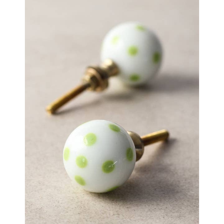 KNOBCO - Wholesale Knob/Pull - Decorative Polka Dot Glass Cabinet Knob2