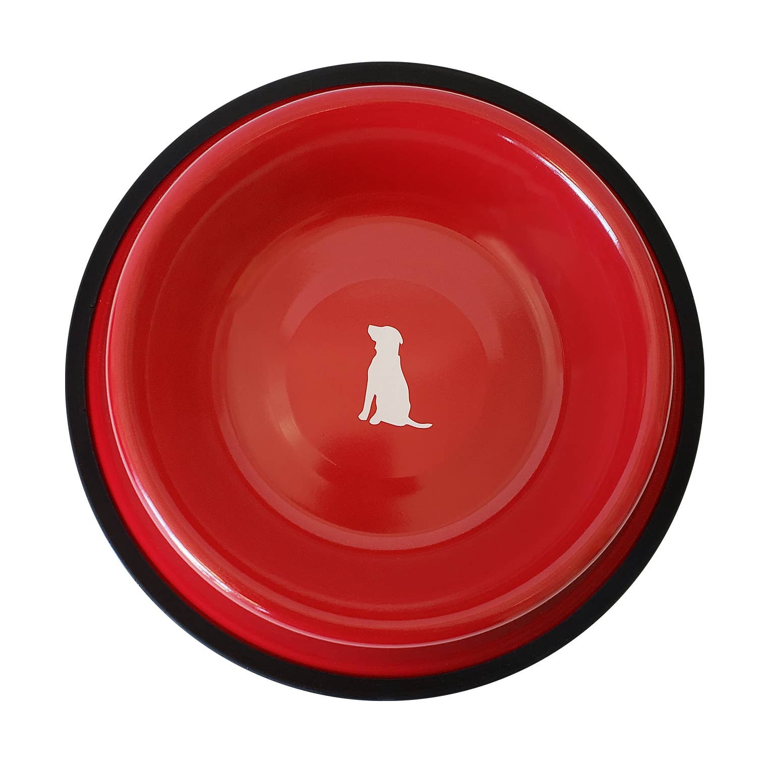 Jojo Modern Pets - Wholesale Drinkbak - Kat/Hond - Antislip hondenvoerbak van roestvrij staal met hondenprint – rood1