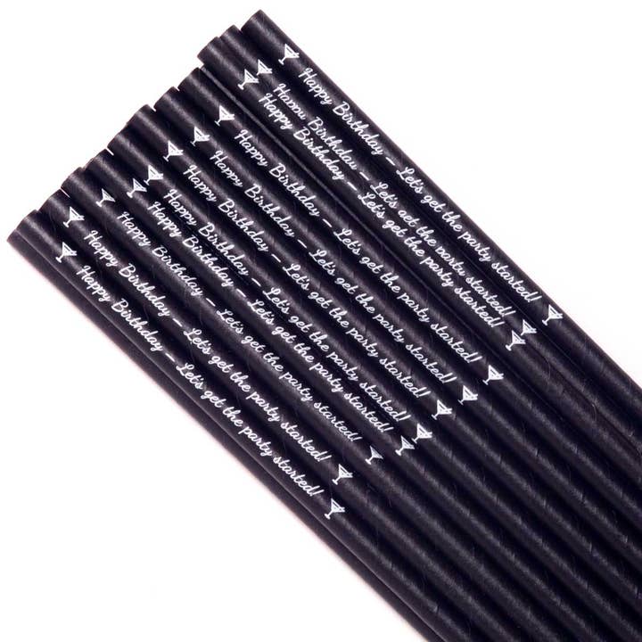 Rusty Barrel – wholesale Drinking straw – Rusty Barrel Paper Straws - Happy Birthday3