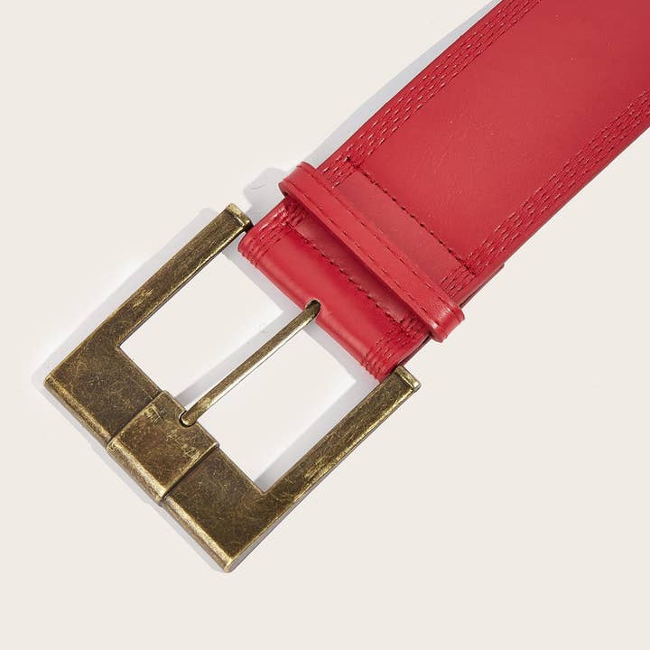 Dipped Shop - Wholesale Belt - Women's - Vintage Distressed Leather Wide Belt DP25G4455