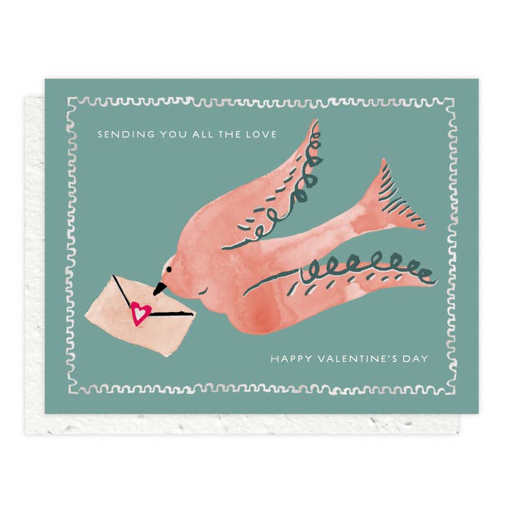 Dove - Tarjeta de San Valentín para venta al por mayor de Seedlings