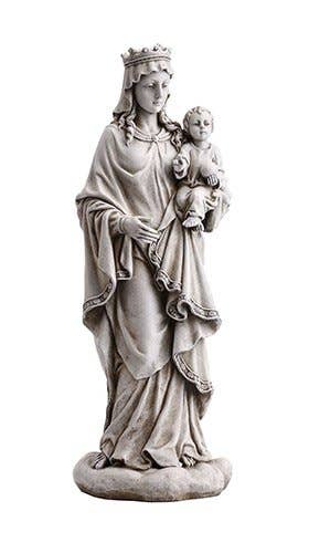 Christian Brands Catholic - Wholesale Outdoor Ornament/Decor - 18.5" Mary Queen Hvn Grdn Stat