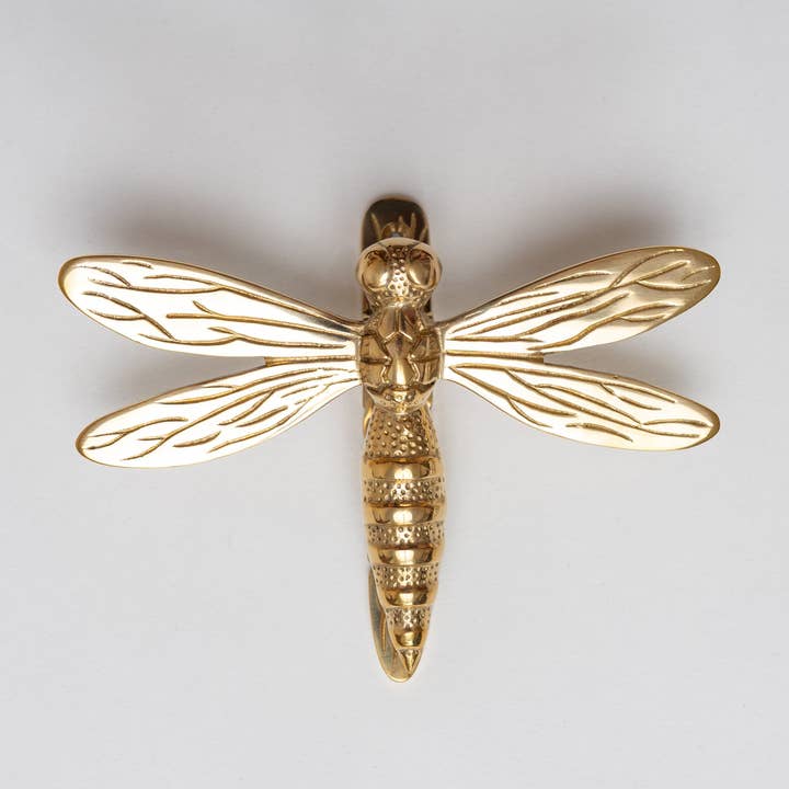 Brass Dragonfly Door Knocker - Brass Finish for wholesale by Brass bee
