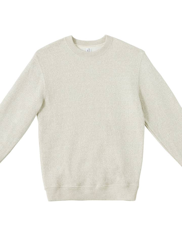 Beige Book themed Crewneck Sweater, Bird and Book Embroidery for wholesale on Faire
