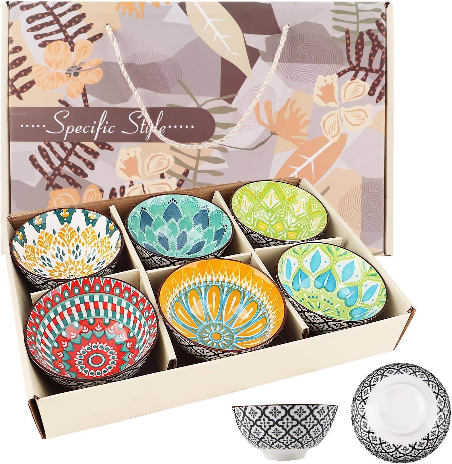 VIGOR - Wholesale Kom - Keramische rijstkommen, 10 oz Japanse stijl porseleinen dessert11