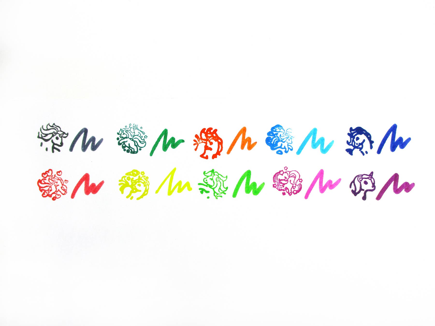 Tiny Mills - Wholesale Markers - Kids & Baby - Unicorn Stamp Marker Set - Set of 103