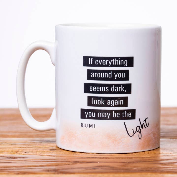 Du kan vara ljuset... Inspirerande citatmugg av Rumi - MG för wholesale av Islamic Moments