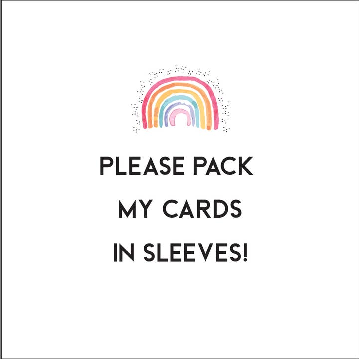 Merci d'emballer mes cartes dans des pochettes ! pour la vente par Pickled Pom Pom