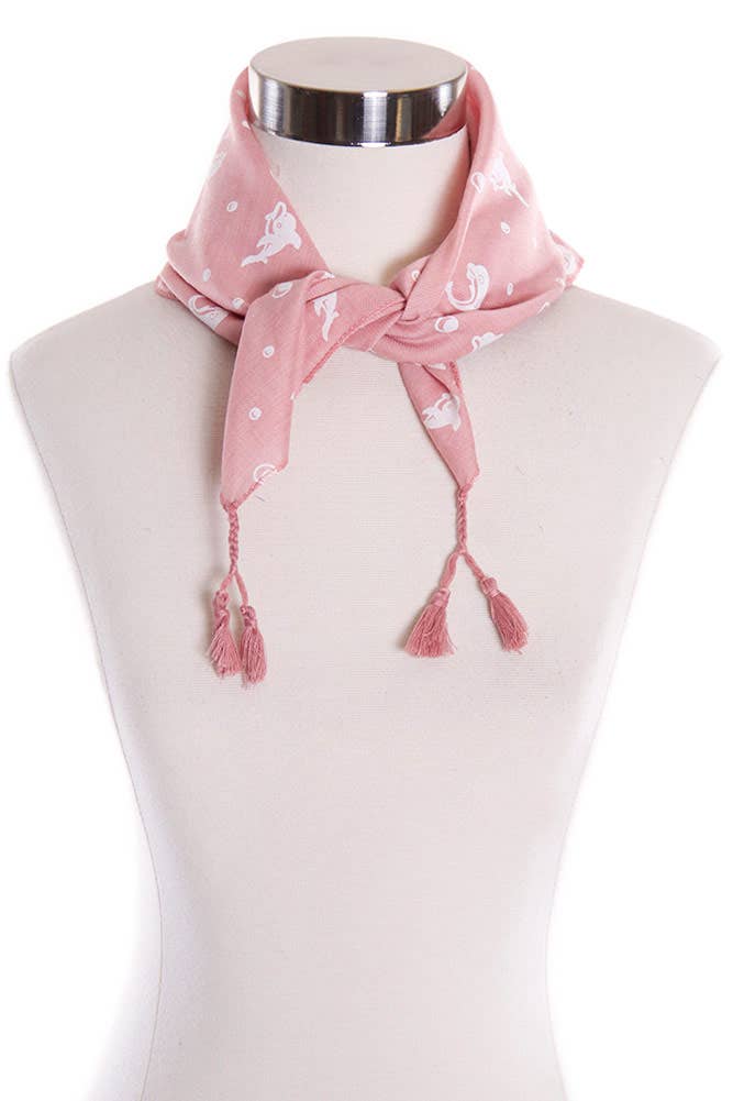 Hana – wholesale Scarf – Women's – Dolphin Pattern Neckerchief3