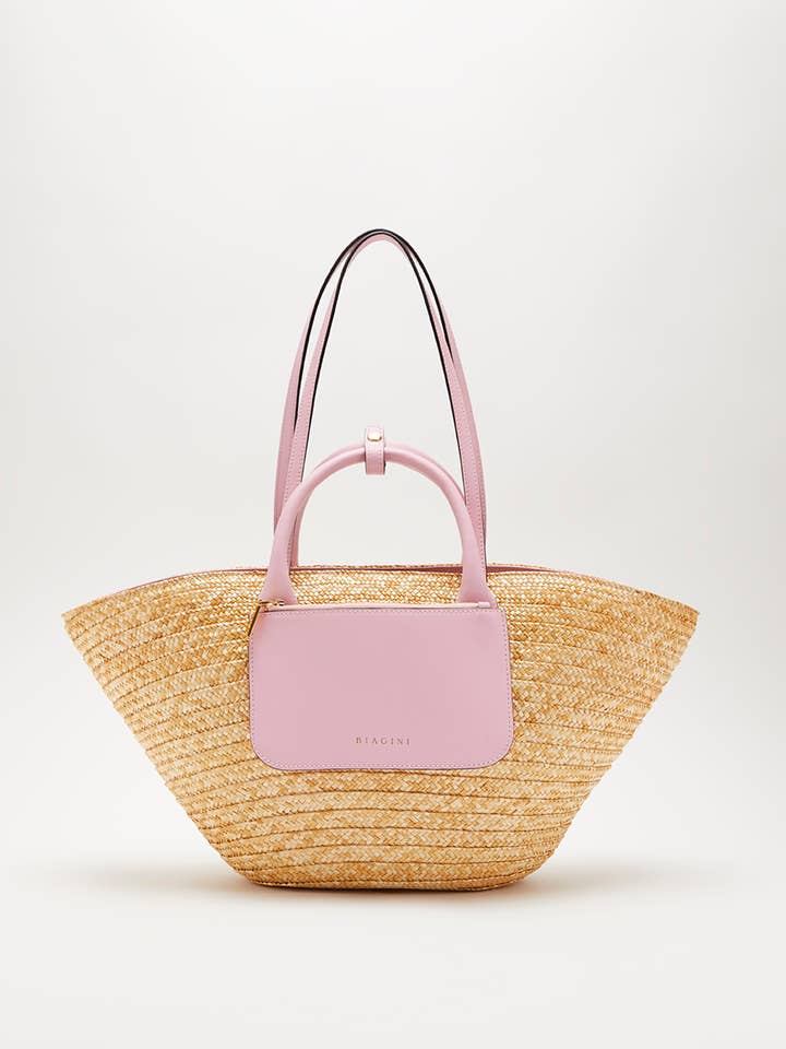 Cesto Simples Pele Rosa por atacado de Biagini