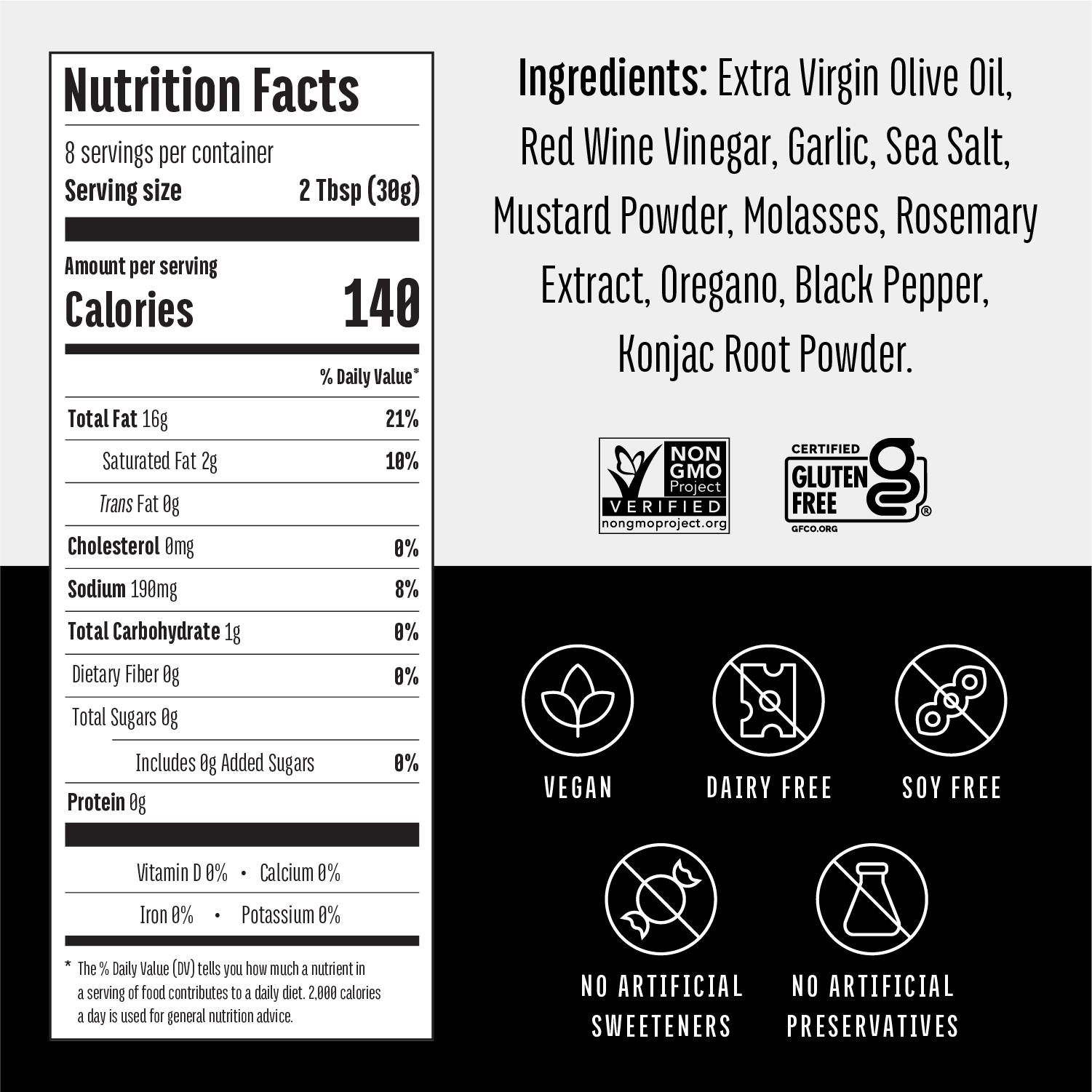 MNMLST - Wholesale Salad Dressing - Greek Dressing1