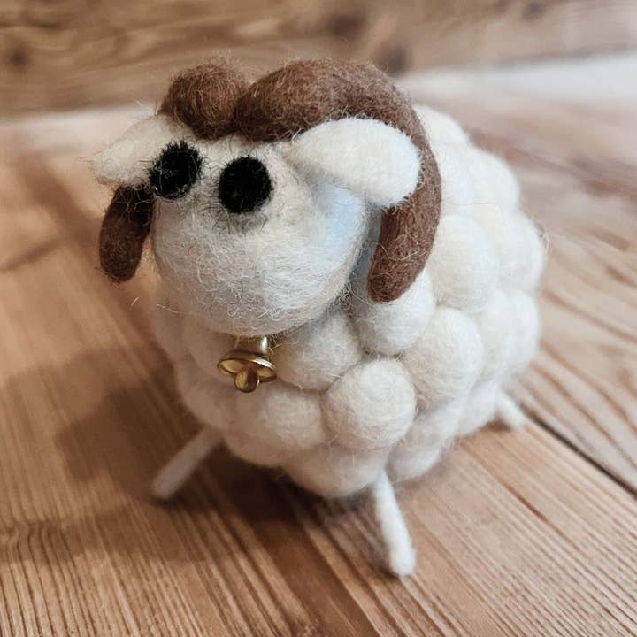 Set of 6 - Ram Ball Figurine Decoration - New Heidi for wholesale by New Heidi