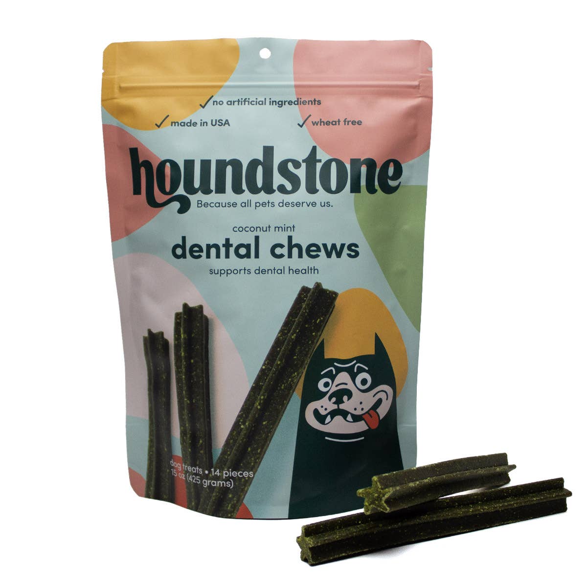 ADC Houndstone & Co. - Vendita all'ingrosso Snack - Cani - Dentifrici per cani ipoallergenici completamente naturali - Confezione da 120